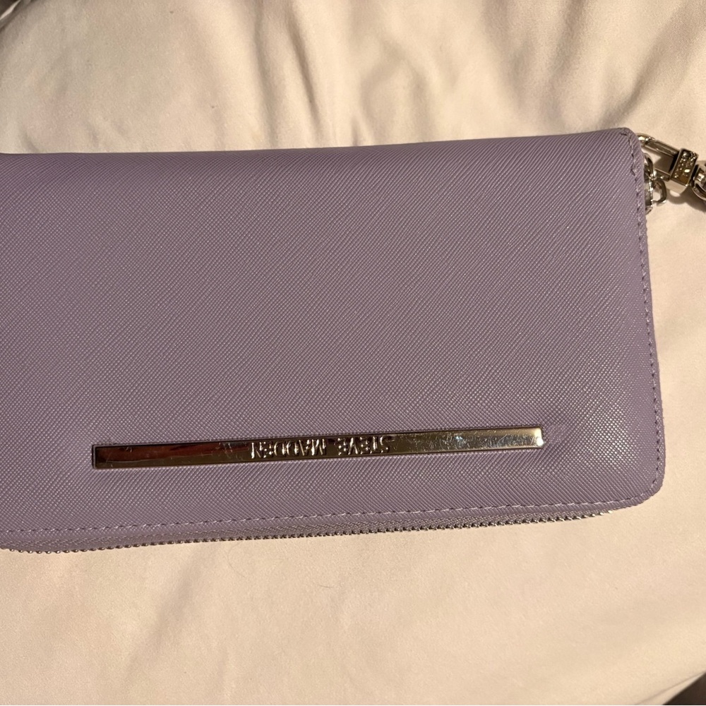 Steve Madden Purple Wristlet Clutch